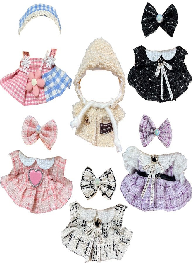 Ezcora Clothes for Doll, 6 Pack Doll Outfits for 17cm Doll, Perfect for Play and Display, Accessories for Doll's Collectors, (No Dolls) (Elegant Dress) - Image 1